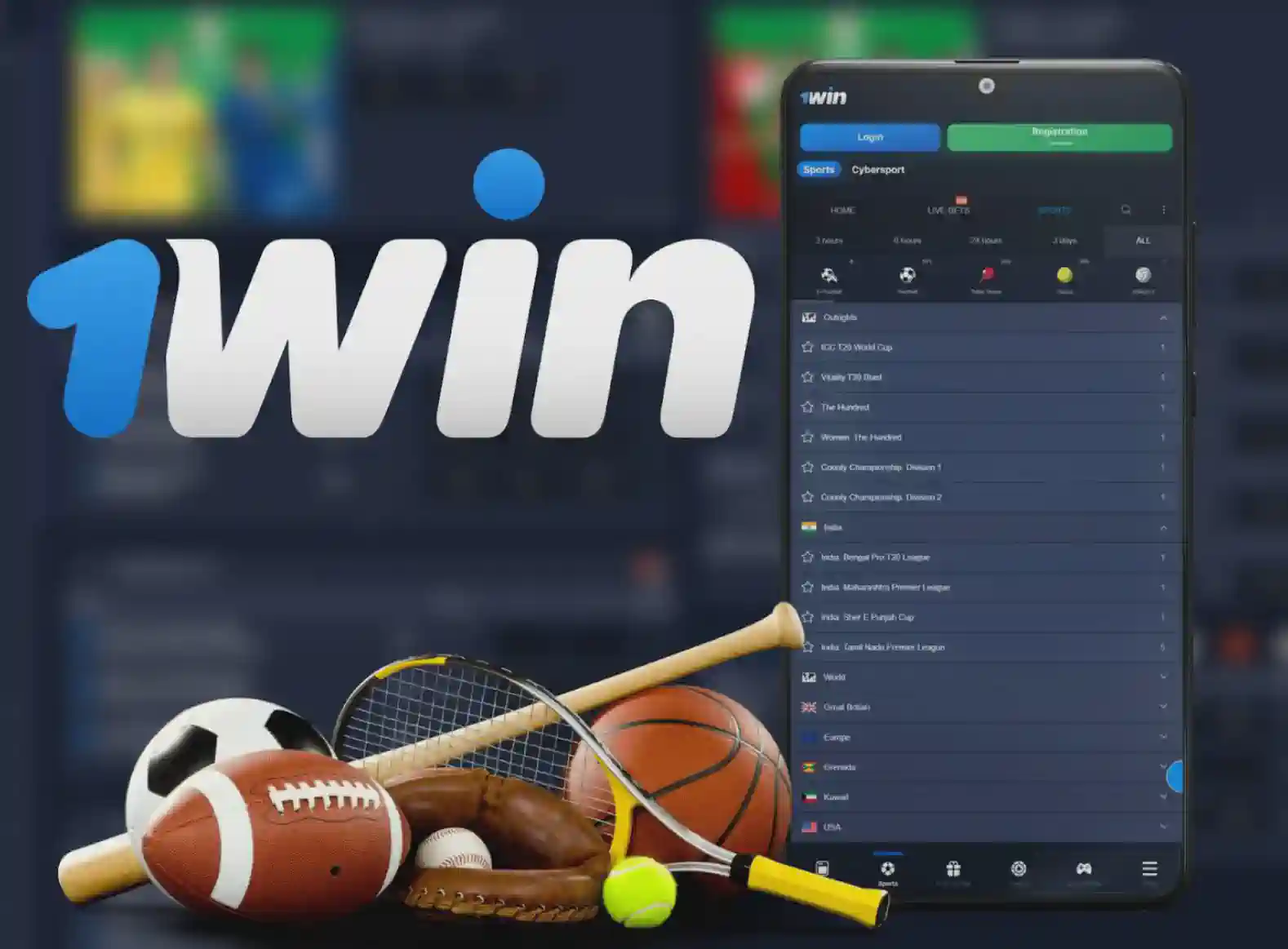 1win sports betting for Indian gamblers